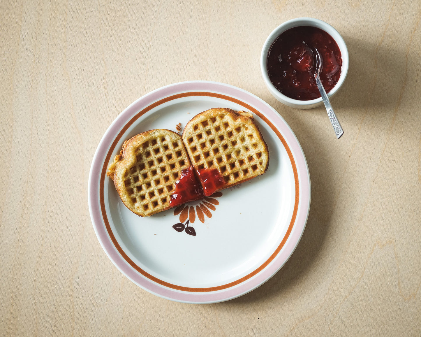 Figgjo Blome Tallerken - 21 cm - Blome Rosa