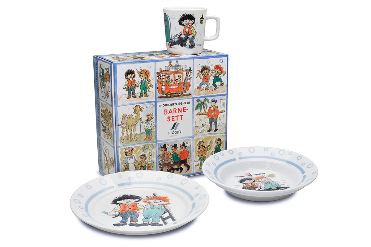 Figgjo Karius og Baktus sett i gaveeske - Thorbjørn Egner produktfoto